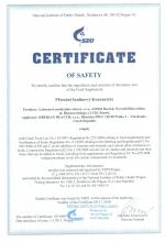 Certificate Topinambur-Pulver