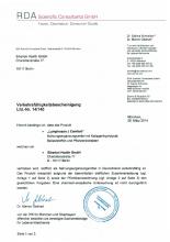 Verkehrsfähigkeitsbescheinigung БАД Lymphosan J Comfort, 90 г