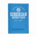 Okładka na paszport Siberian Super Team (kolor: błękitny)