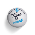 Time to Work Pin