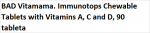 Food supplement Vitamama. Immunotops Chewable Tablets with Vitamins A, C and D, 90 chewable tablets 501072