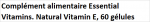 Food supplement Essential Vitamins. Natural Vitamin E, 60 capsules 501429